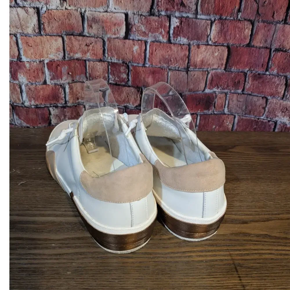 Dolce Vita Zina Court Sneaker Rose Gold Platform Suede Leather Size 9 - Picture 3 of 8